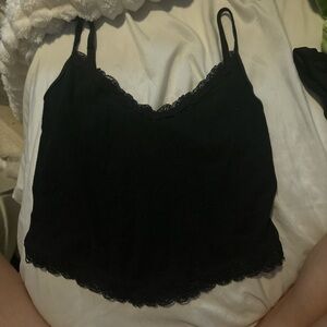 Small tank top lace trimming size small worn once